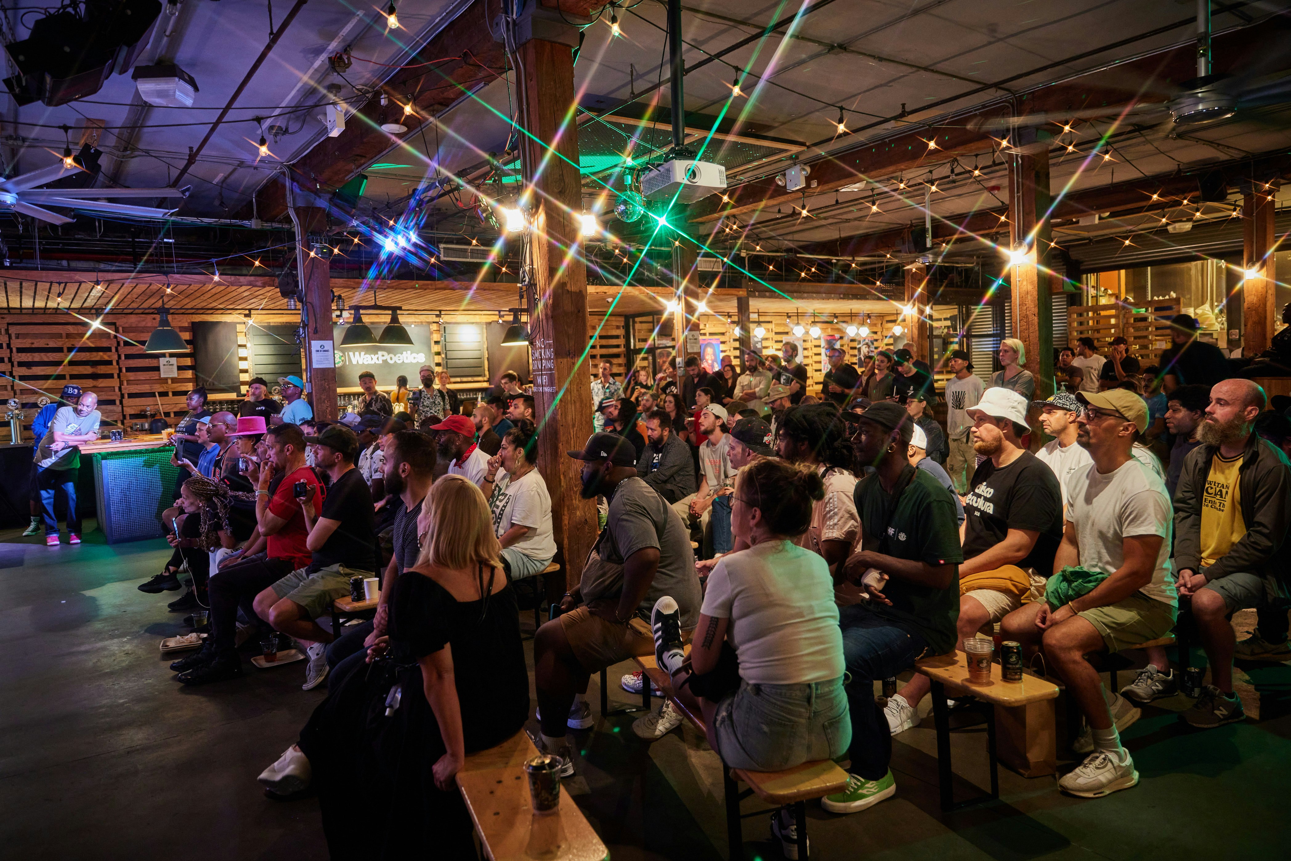 The crowd at Brooklyn Brewery. Photo by Chris Caro/CMMN CNTRL.
